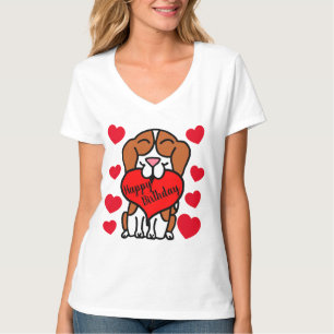 Beagle Happy Birthday Hondenliefhebber T-shirt