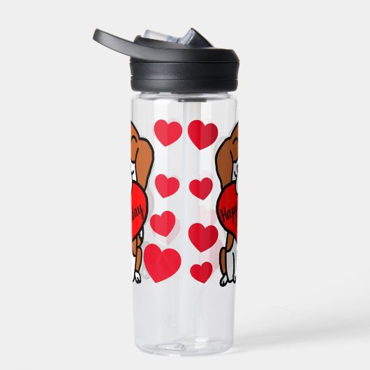 Beagle Happy Birthday Hondenliefhebber Waterfles (Rechts)