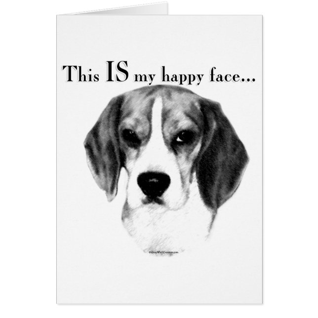 Beagle Happy Face (Voorkant)