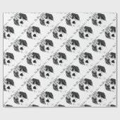 Beagle Happy Face; Happy Beagle; Grumpy Beagle Cadeaupapier (Vlak)