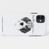 Beagle Happy Face; Happy Beagle; Grumpy Beagle Case-Mate iPhone Case (Achterkant (horizontaal))