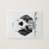 Beagle Happy Face; Happy Beagle; Grumpy Beagle Legpuzzel (Horizontaal)