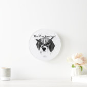 Beagle Happy Face; Happy Beagle; Grumpy Beagle Ronde Klok (Huis)