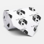 Beagle Happy Face; Happy Beagle; Grumpy Beagle Stropdas (Opgerold)