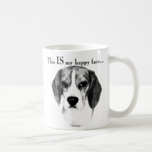 Beagle Happy Face Koffiemok