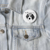 Beagle Happy Face Ronde Button 5,7 Cm (In situ)