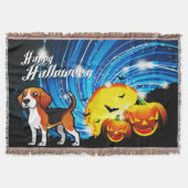 Beagle Happy Halloween Deken (Voorkant)