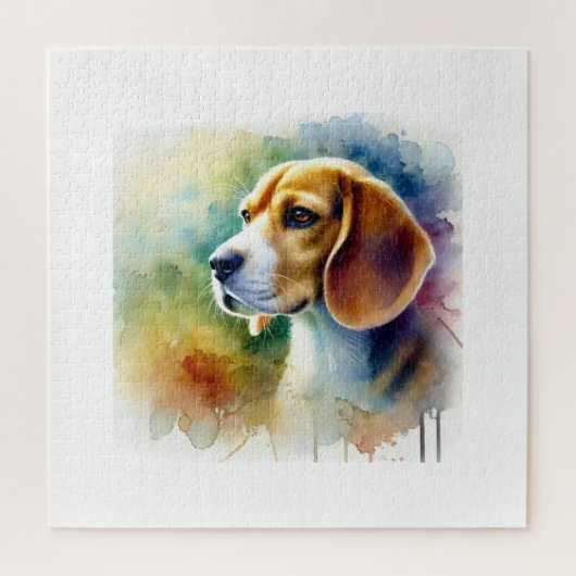 Beagle Harrier Dog 010824AREF102 - Watercolor Legpuzzel (Verticaal)