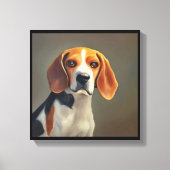 Beagle-Harrier Dog Canvas Afdruk (Voorkant)