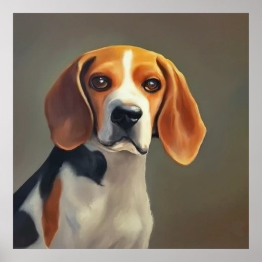 Beagle-Harrier Dog Poster (Voorkant)