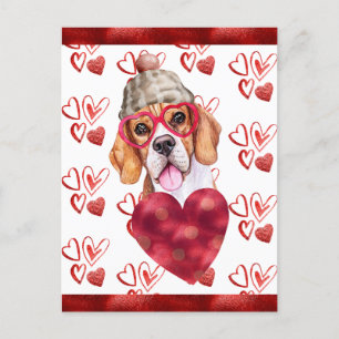 Beagle Harten Hondenliefhebber Valentijn Gift Feestdagenkaart