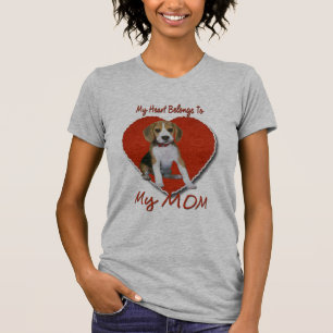 Beagle Heart behoort tot MOM - Gepersonaliseerd T-shirt
