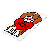 Beagle Heart mama Magneet (Linkerzijde)