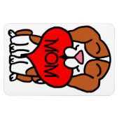 Beagle Heart mama Magneet (Horizontaal)