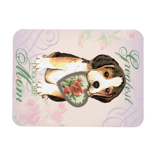 Beagle Heart mama Magneet (Horizontaal)