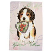 Beagle Heart mama Medium Cadeauzakje (Achterkant)