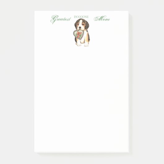 Beagle Heart mama Post-it® Notes (Voorkant)