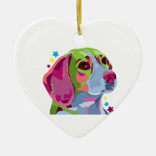 Beagle Heart Ornament