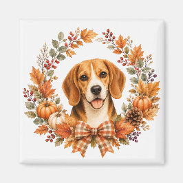 Beagle-herfstkrans Magneet