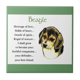 Beagle Heritage of Love Tegeltje