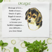 Beagle Heritage of Love Theedoek (Gevouwen)
