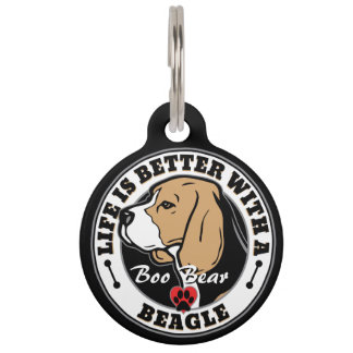 Beagle - het persoonlijke leven is beter met een b huisdierpenning