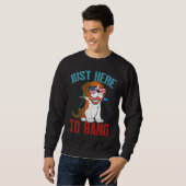 Beagle hier om te knallen trui (Voorkant volledig)
