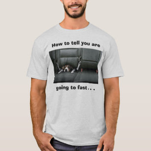 Beagle, hoe zeg je dat je snel gaat t-shirt
