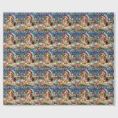 Beagle Holiday Baking: Feestelijke Kerst Cadeaupapier (Vlak)