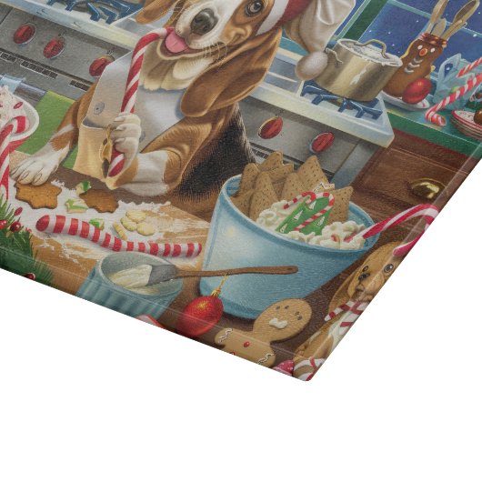 Beagle Holiday Baking: Feestelijke Kerst Snijplank (Hoek)