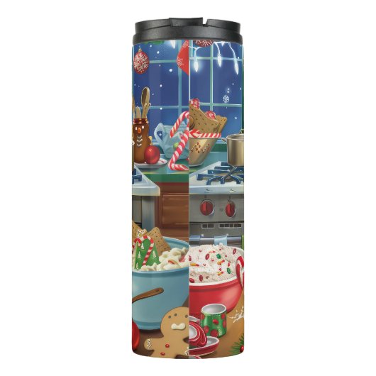 Beagle Holiday Baking: Feestelijke Kerst Thermosbeker (Achterkant)