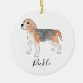 Beagle Holiday Ornament (Voorkant)