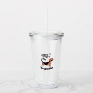 Beagle Home Acryl Drinkbeker