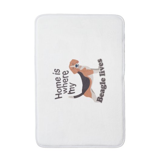 Beagle Home Badmat (Voorkant Verticaal)