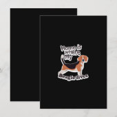 Beagle Home Notitiekaartje (Voorkant / Achterkant)