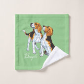beagle hond bad handdoek (Wasdoekje)