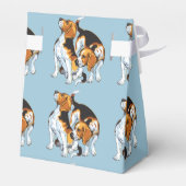 beagle hond bedankdoosjes (Achterkant)