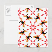 Beagle-hond Briefkaart (Voorkant / Achterkant)