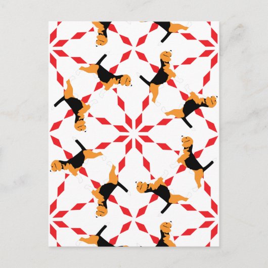 Beagle-hond Briefkaart (Voorkant)