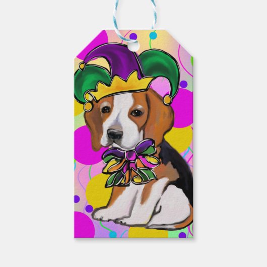 Beagle hond cadeaulabel (Voorkant)