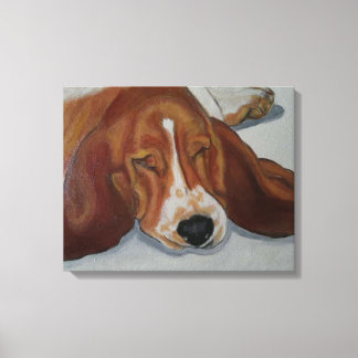 Beagle hond canvas afdruk