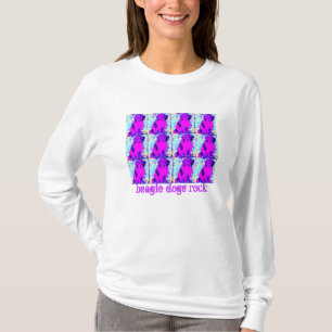 beagle hond collage (beagle dogs rock) t-shirt