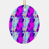 beagle hond collage keramisch ornament (Rechts)