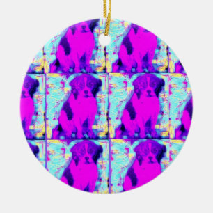 beagle hond collage keramisch ornament