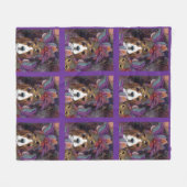 Beagle hond fleece deken (Voorkant (Horizontaal))