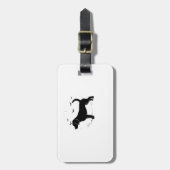 Beagle Hond � Halloween Maan Silhouet Oversized T Bagagelabel (Voorkant verticaal)