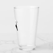 Beagle Hond � Halloween Maan Silhouette Oversized  Glas (Links)