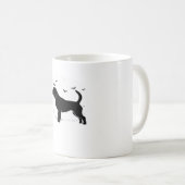 Beagle Hond � Halloween Maan Silhouette Oversized Koffiemok (Voorkant rechts)