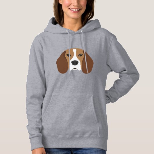 Beagle Hond Hoodie (Voorkant)