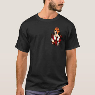 Beagle Hond In Borst Pocket Caro Mama T-shirt